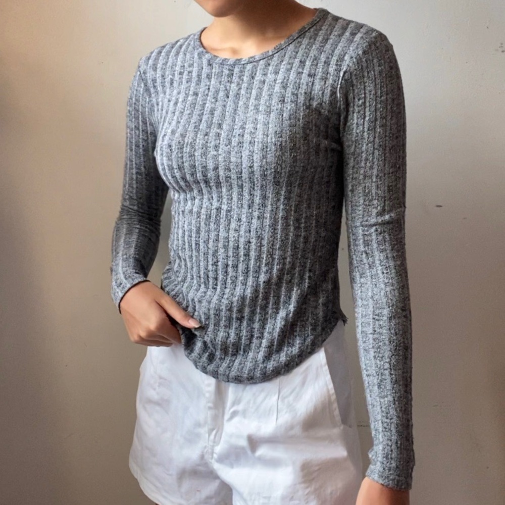 Crew Neck Long Sleeve Tee